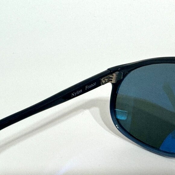 Ocean Waves Aviator Polarized Sunglasses Blue Ombre + Case - Picture 7 of 11